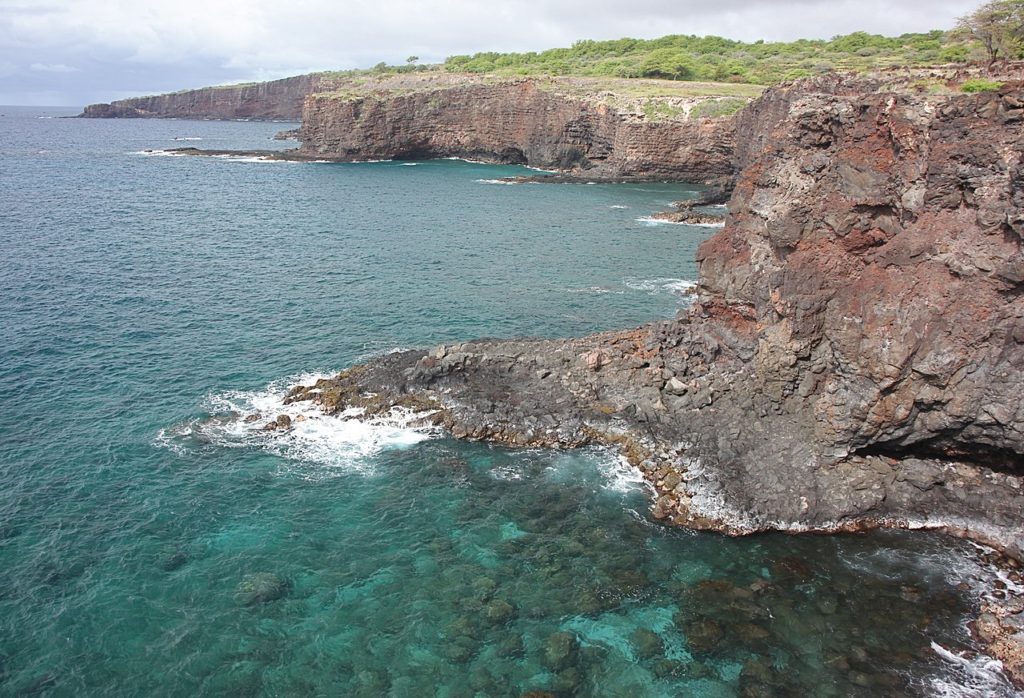 Lava Flows at Hulopoe Bay Lanai Hawaii